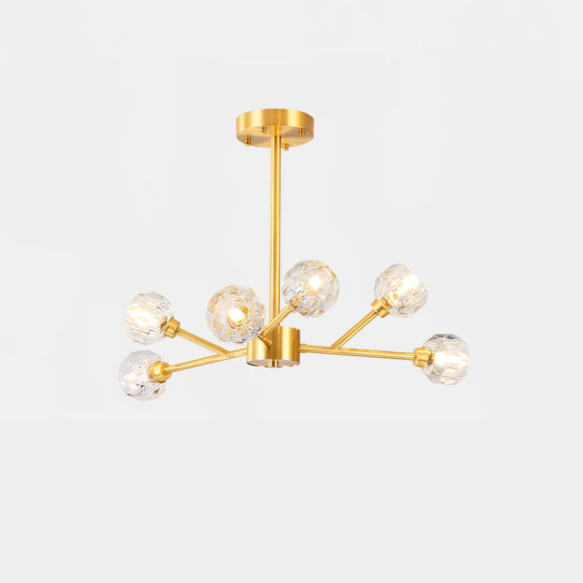 Glass Ball Cascade Chandelier