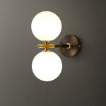 Elegant Copper Globe Wall Light