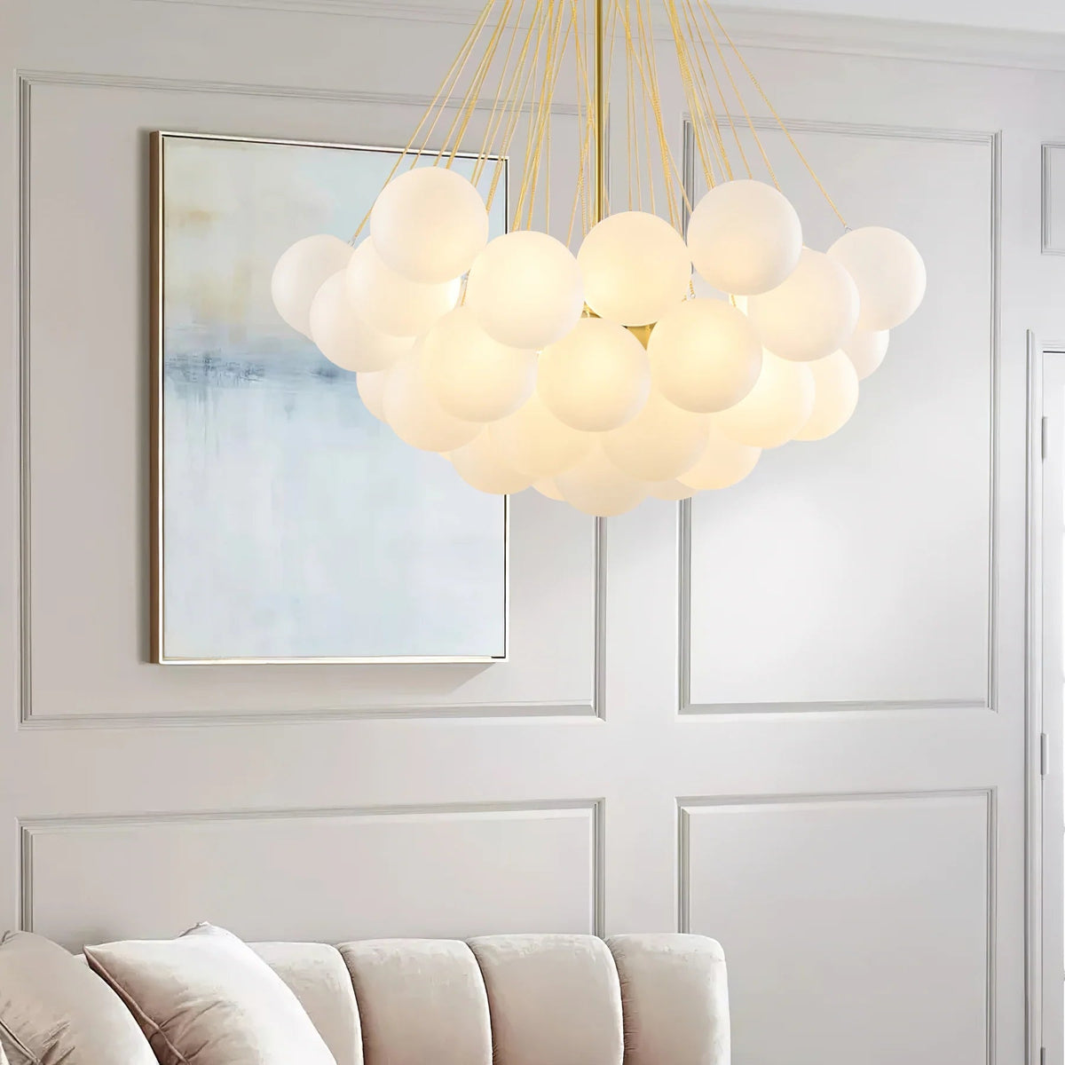 Aqua Sphere Chandelier