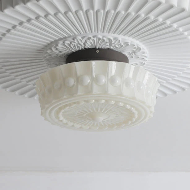 Classic White Round Pendant Lamp