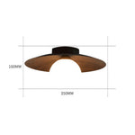 Minimalist Natural Timber Ceiling Lamp