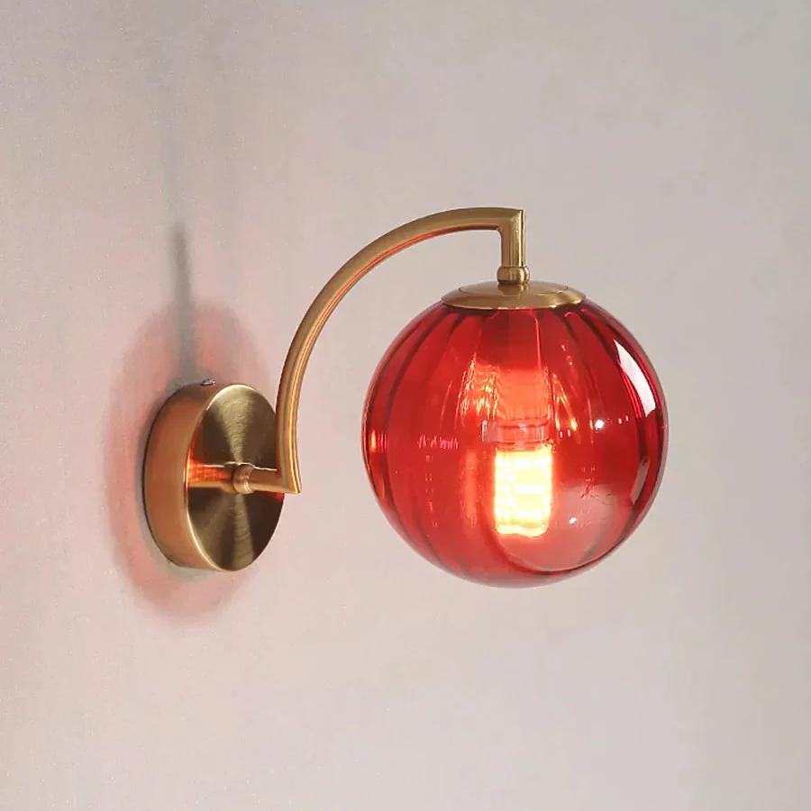 Watermelon Glass Wall Lamp Colored Glass Small Wall Lamp