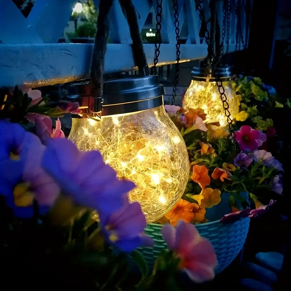 Solar Powered Outdoor Courtyard Crack Lamp