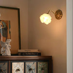 Rosette Brass Wall Lamp