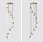 Vintage Crystal Staircase Chandelier