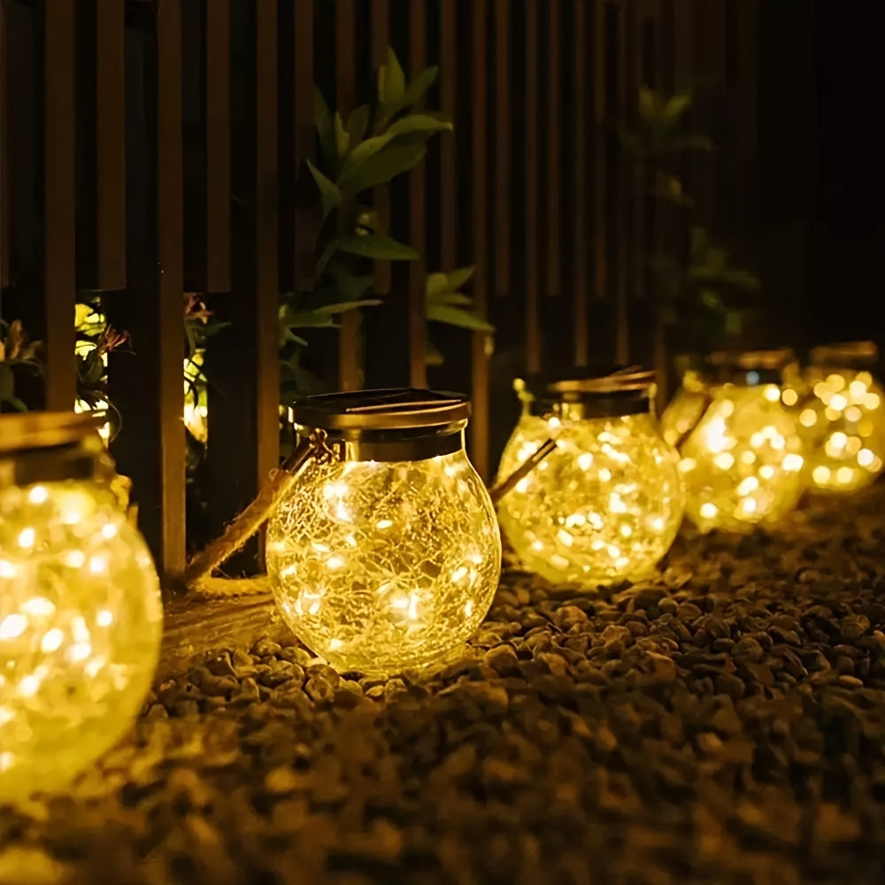 Solar Powered Outdoor Courtyard Crack Lamp