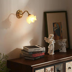 Rosette Brass Wall Lamp