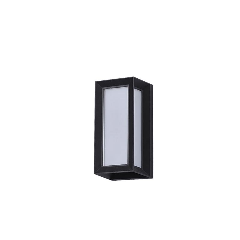 Industrial Rectangular LED Outdoor Wall Light in Black or White, IP54 Waterproof