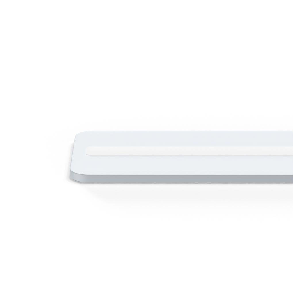 Modern Flush Mount Ceiling Light with 3-Step Dimming, White Rectangular LED