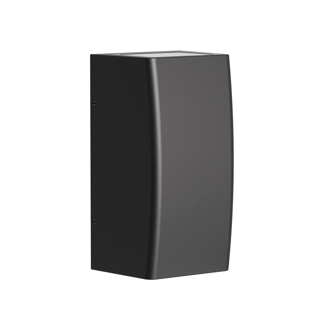Aria Up-Down LED Outdoor Wall Light in Black Aluminum