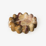 Geode Marble & Onyx Decorative Ashtray with Scalloped Edge
