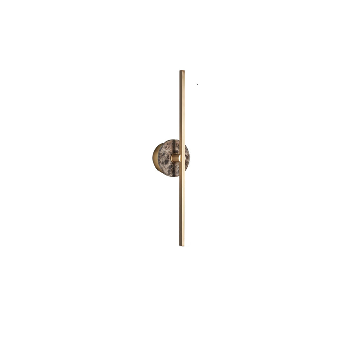 Zylaro Stone Wall Light – Brushed Brass & Marble LED Sconce