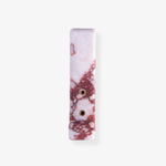 Strata Natural Marble Wall Coat Hook with Brass Accents