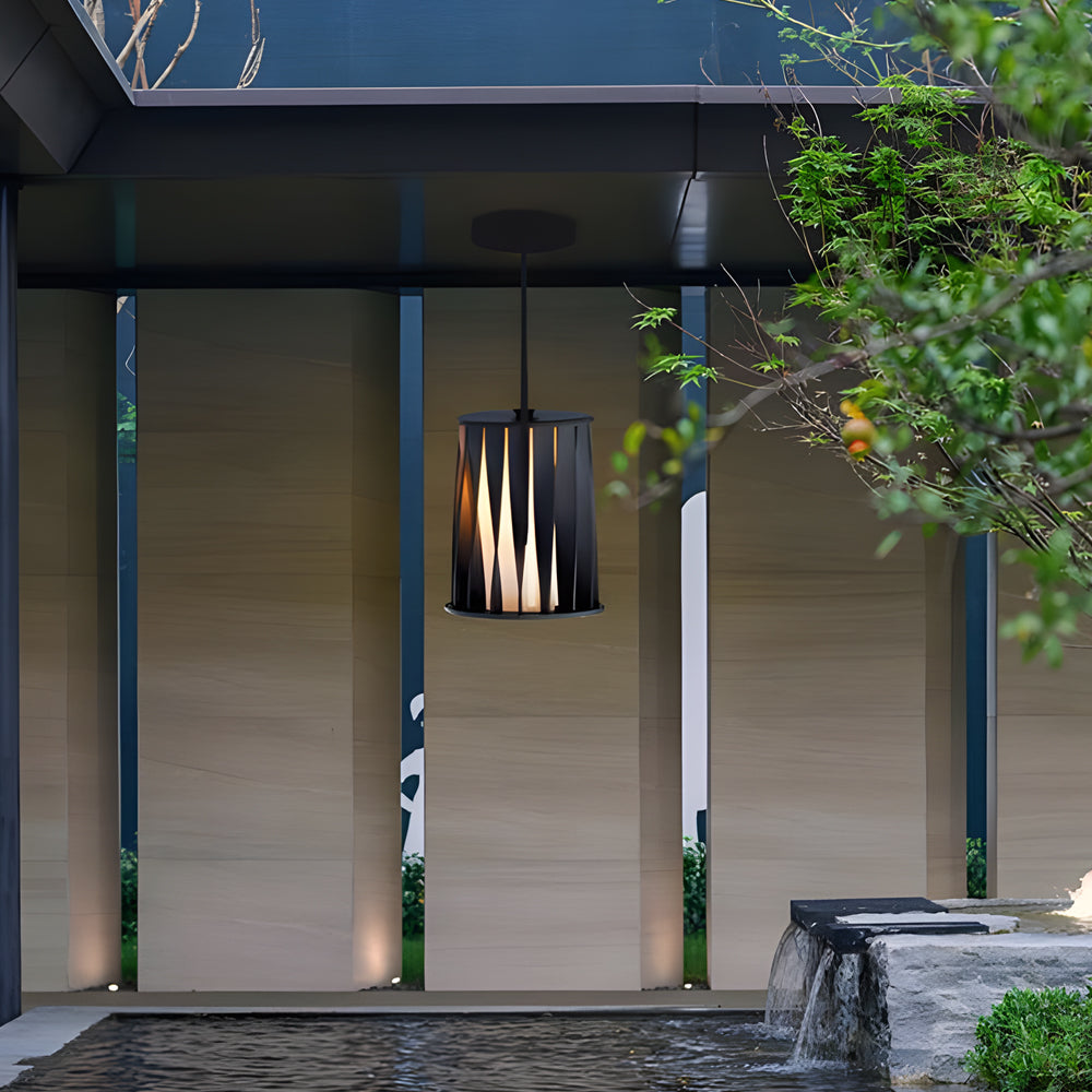 Semi Flush Outdoor Ceiling Light – Waterproof Aluminum LED Pendant