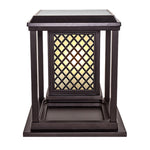 Modern Square Outdoor Pillar Lights for Courtyards and Villas