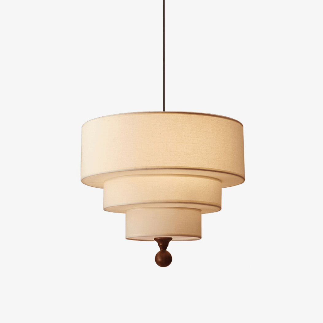 Tiered Fabric Pendant Light – Modern Layered Shade for Dining & Living Rooms