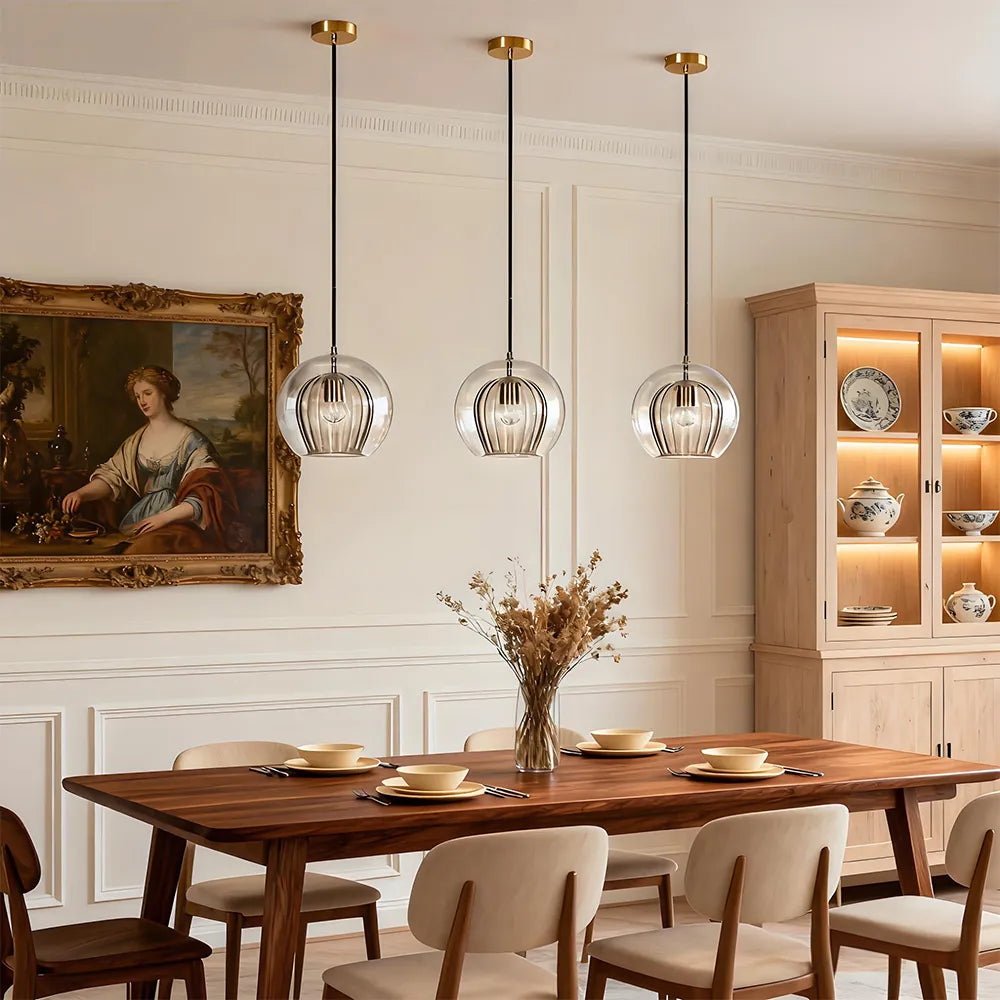 Modern Chic Spherical Glass Pendant Light