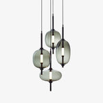 Under Pressure Art Glass Pendant Light with Integrated LED