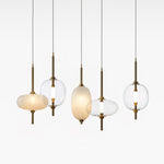 Under Pressure Art Glass Pendant Light with Integrated LED