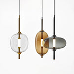 Under Pressure Art Glass Pendant Light with Integrated LED