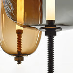 Under Pressure Art Glass Pendant Light with Integrated LED