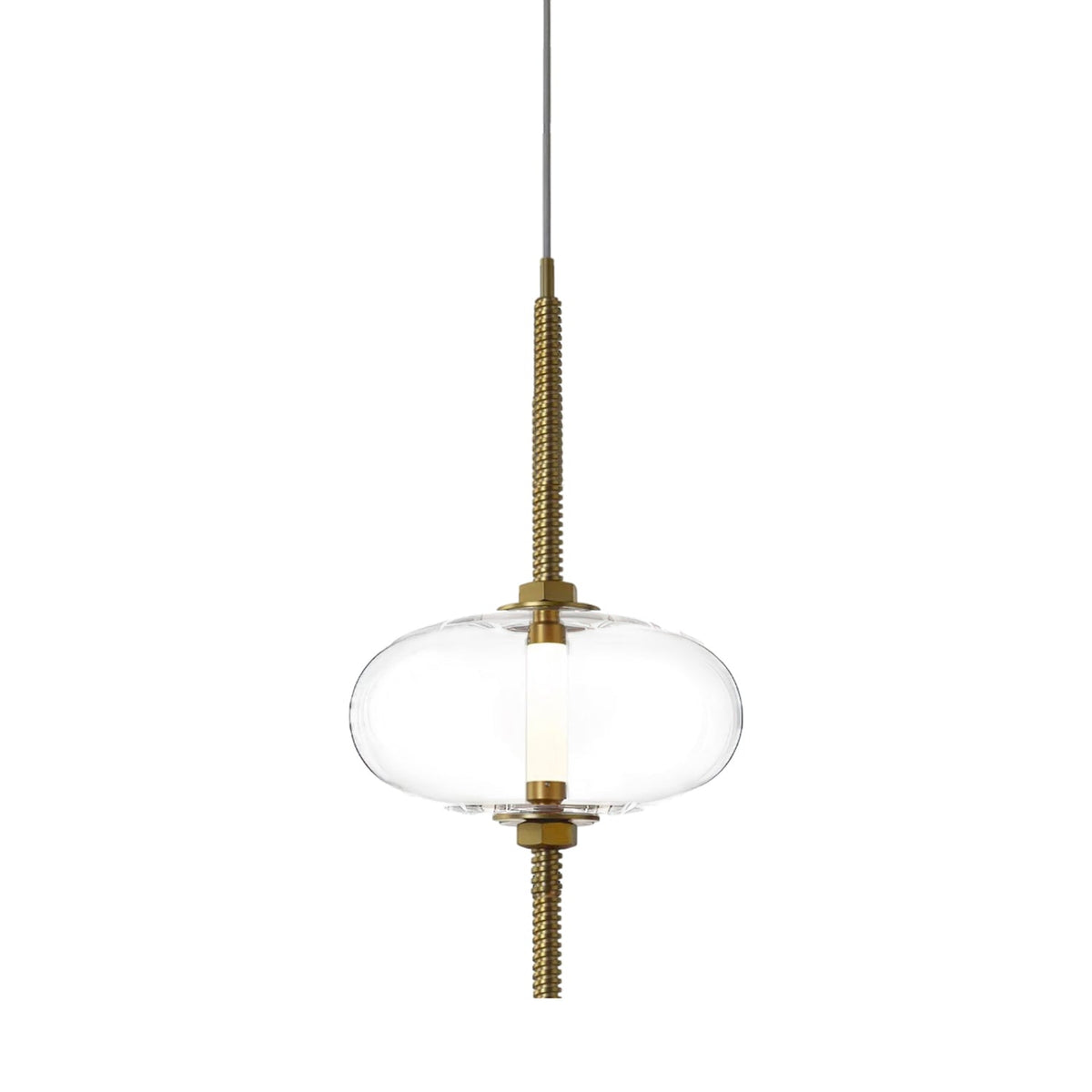 Under Pressure Art Glass Pendant Light with Integrated LED