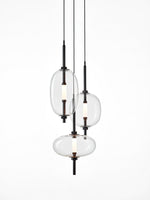 Under Pressure Art Glass Pendant Light with Integrated LED