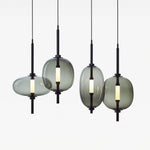 Under Pressure Art Glass Pendant Light with Integrated LED