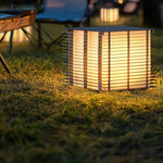 Grid Post Outdoor Light — Weatherproof Matte Black LED Post Lamp