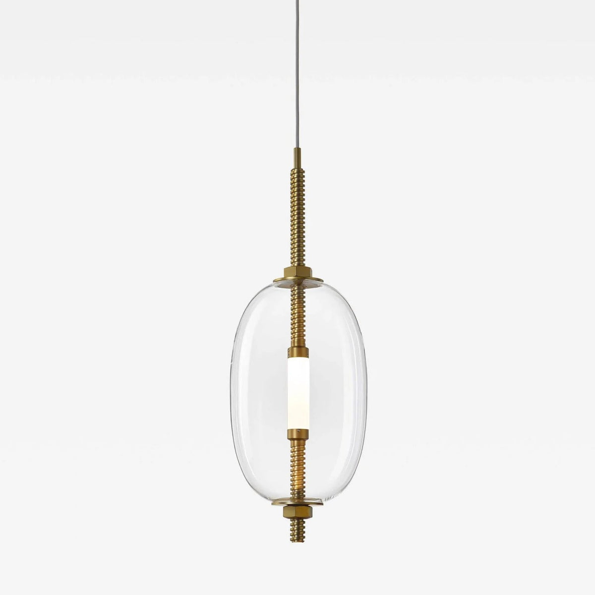Under Pressure Art Glass Pendant Light with Integrated LED