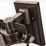 Aurora Glass Outdoor Wall Lantern Sconce in Vintage Brown