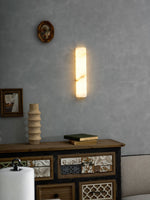 Alvia Alabaster Wall Sconce — Natural Stone LED Wall Light