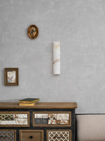 Alvia Alabaster Wall Sconce — Natural Stone LED Wall Light
