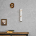 Alvia Alabaster Wall Sconce — Natural Stone LED Wall Light