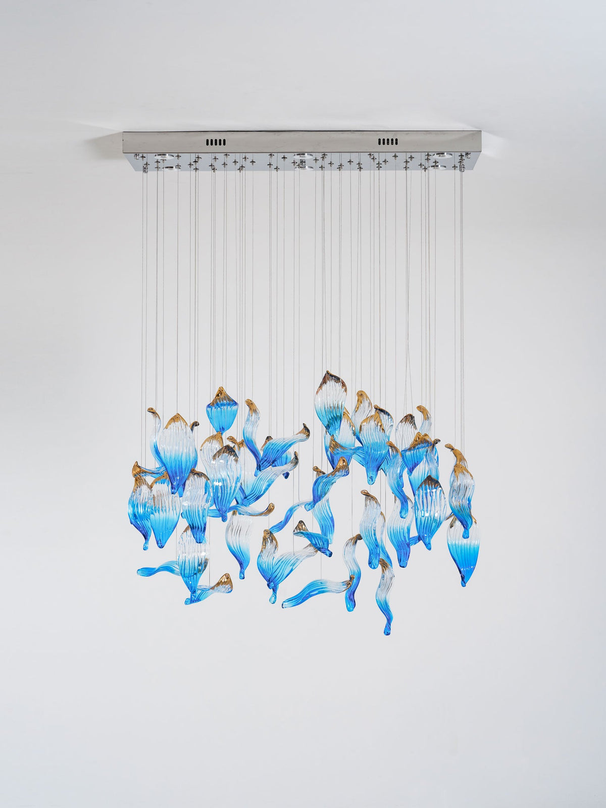 Ocean Drift Hand-Blown Glass Chandelier for Modern Interiors