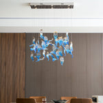 Ocean Drift Hand-Blown Glass Chandelier for Modern Interiors