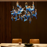 Ocean Drift Hand-Blown Glass Chandelier for Modern Interiors