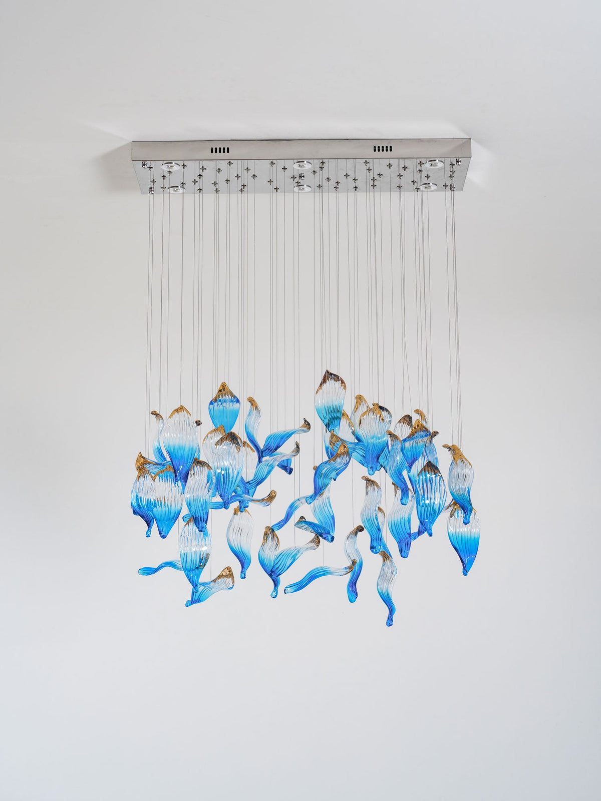 Ocean Drift Hand-Blown Glass Chandelier for Modern Interiors