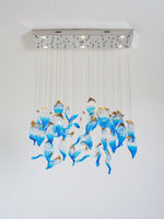 Ocean Drift Hand-Blown Glass Chandelier for Modern Interiors