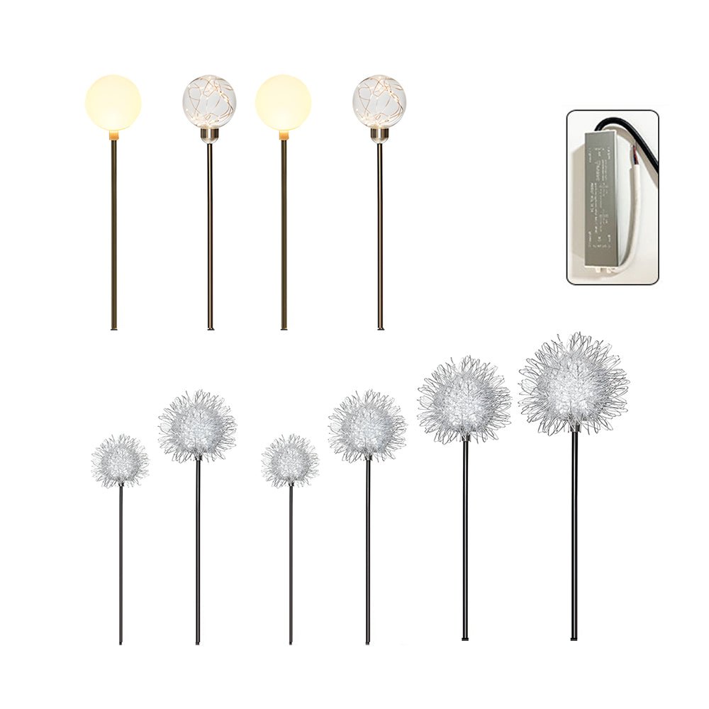 Dandelion Solar Pathway Lights Set of 10 for Modern Gardens