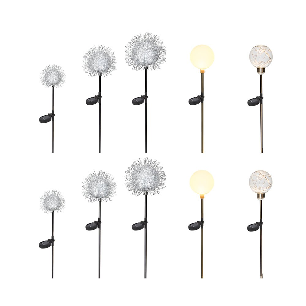 Dandelion Solar Pathway Lights Set of 10 for Modern Gardens