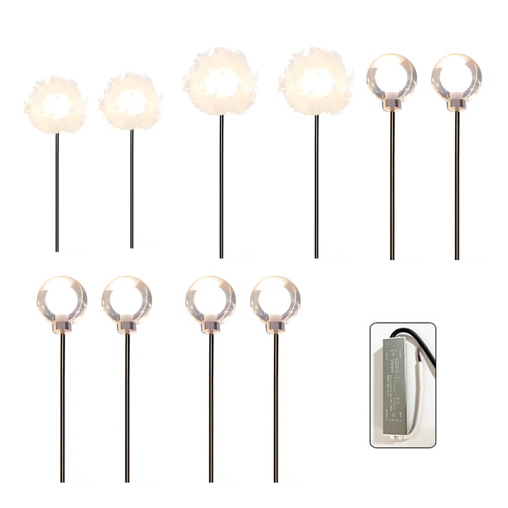 Dandelion Solar Pathway Lights Set of 10 for Modern Gardens