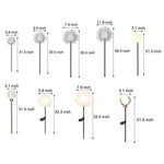 Dandelion Solar Pathway Lights Set of 10 for Modern Gardens