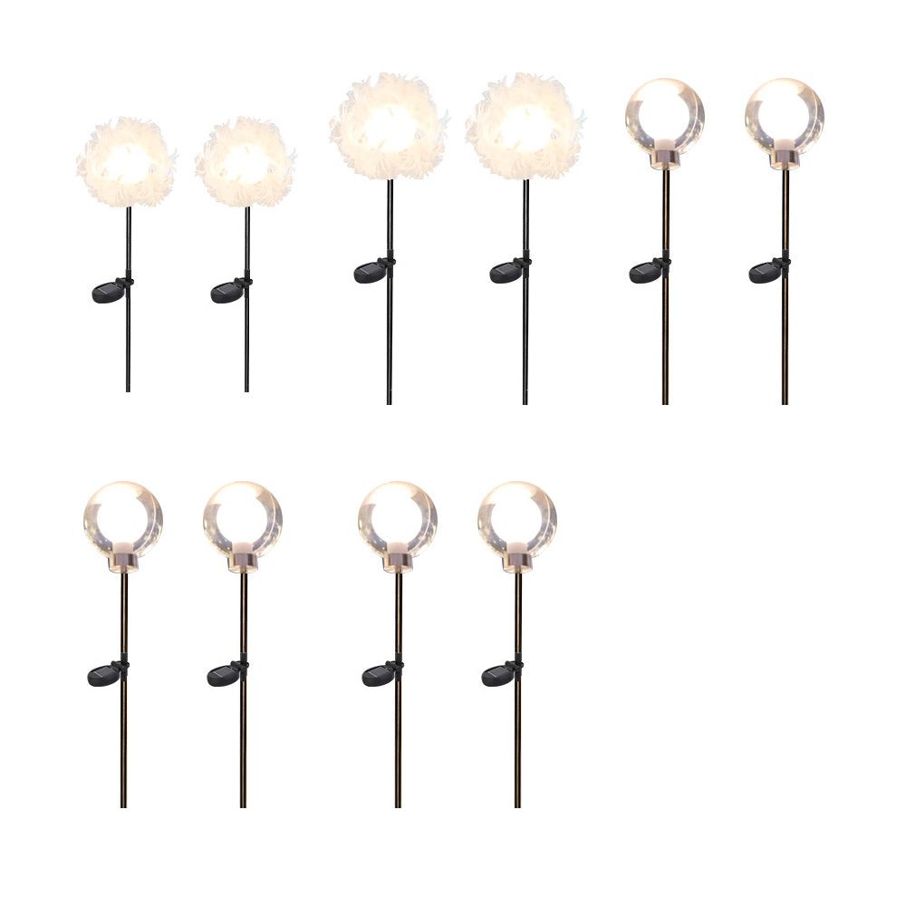 Dandelion Solar Pathway Lights Set of 10 for Modern Gardens