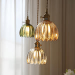 Modern Retro Glass Flower Pendant Light