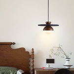 Gaia Orbit Pendant Light in Walnut, Travertine & Opal Glass