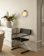 Orbit Pearl Alabaster Wall Sconce – Modern Designer Wall Light