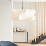 Elysia Pendant Swag Light – Modern Silk Cocoon Pendant for Dining & Living Rooms