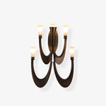 Metropolis Grand Alabaster Wall Sconce – Five-Light Art Deco Bronze Fixture