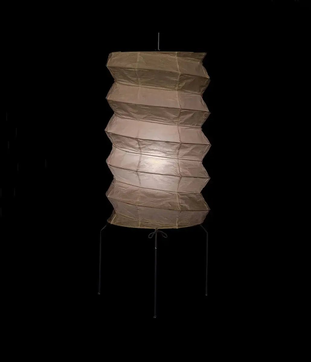 Kaze Origami Floor Lamp – Handcrafted Washi Paper & Iron Sculptural Light